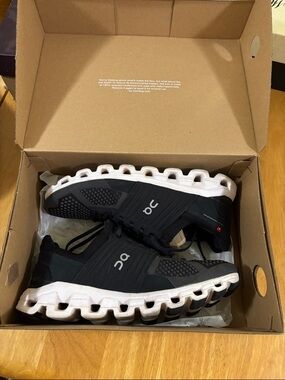 On Running Men's Cloud Sneakers - Black/White